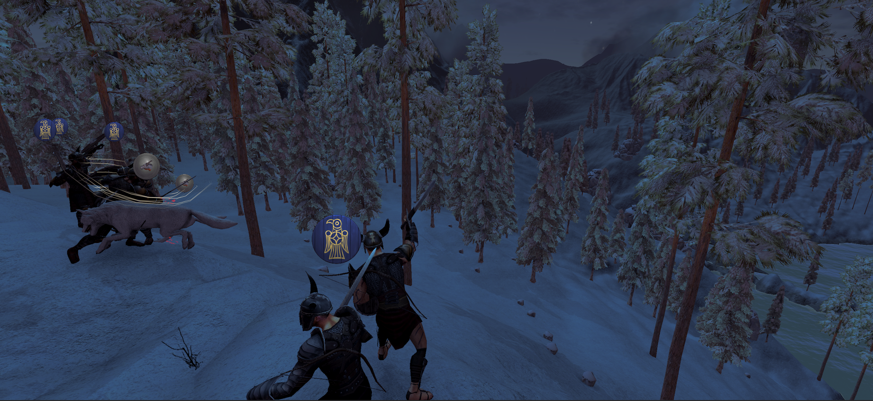 Wide view over stone walls and green hills in Nine Crowns of Faenord